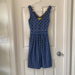 Maeve Printed V-Neck Dress